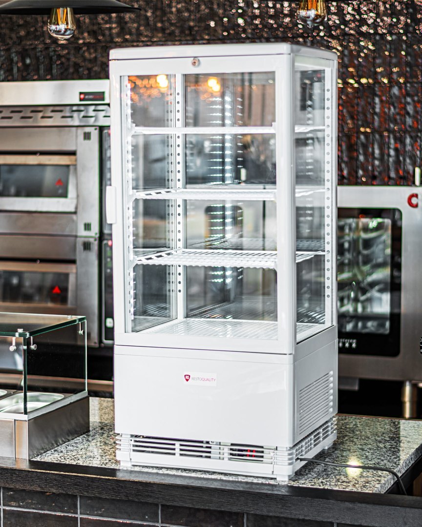 Witryna chłodnicza cukiernicza nablatowa biała 78 l Resto Quality RT82WE